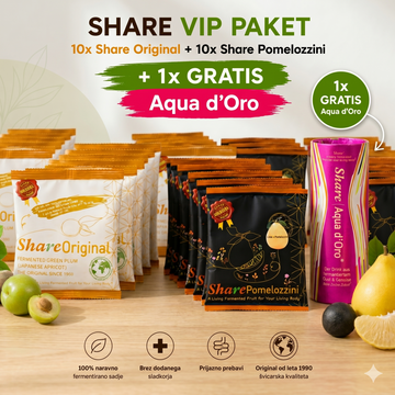 VIP PAKET 15x Share Original + 15x Share Pomelozzini + GRATIS Aqua d'Oro